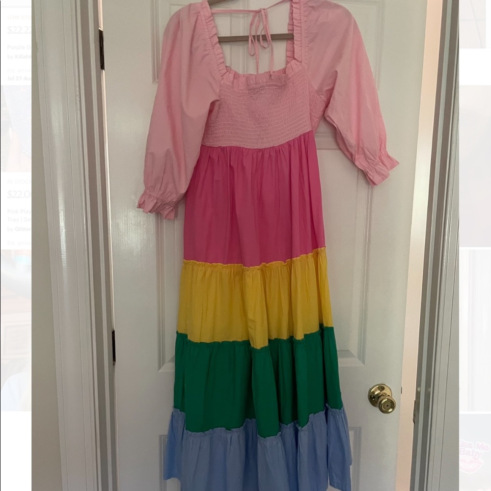 SUPER CUTE MULTICOLOR MAXI DRESS